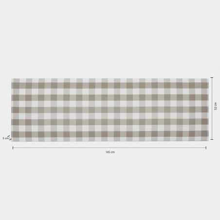 Really Nice Things Billy 135 Vichy Gray Headboard