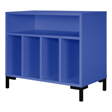 really nice things Blue vinyl record cabinet