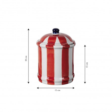 Really Nice Things Bote Kitchen "Bonnie" Ceramic Red
