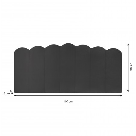 really nice things Cabecero Shell 150 Cool Grey