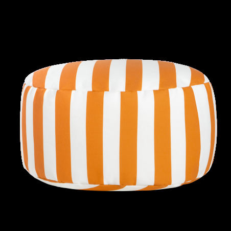 Really Nice Things Copper Striped Puff - White