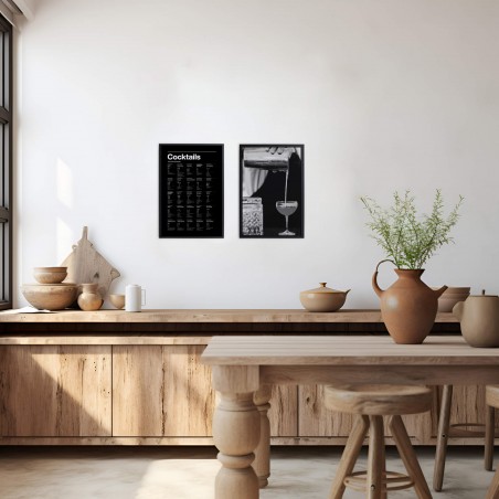 Really Nice Things Cuadro Moldura Barman Cocktail