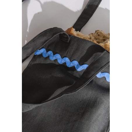 really nice things Gray Wavy Bread Bag