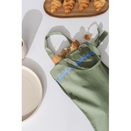 really nice things Green Wavy Bread Bag
