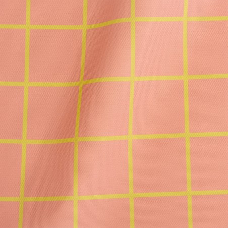 Really Nice Things Outdoor Fabric Grid Pink