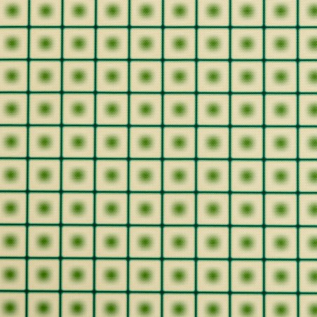 Really Nice Things Outdoor Fabric Lunar Grid Green