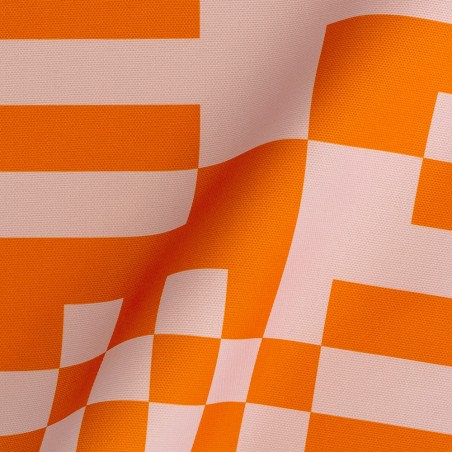 Really Nice Things Outdoor Fabric QR Orange