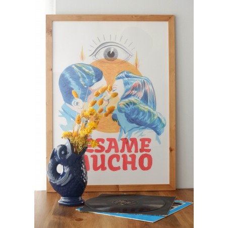 really nice things Pez de cerámica Azul Cobalto