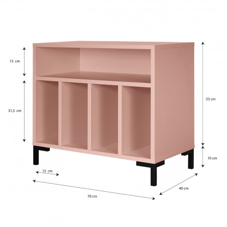 Really Nice Things Pink Vinyl Record Cabinet