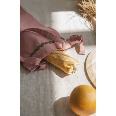 Really Nice Things Pink Wavy Bread Bag