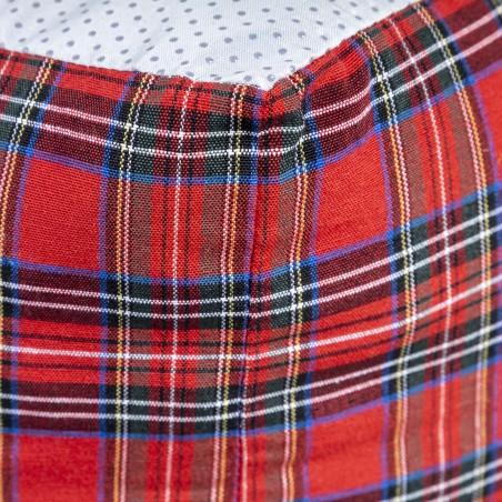 Really Nice Things Pouf Cuadrado Cottage (Red)