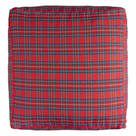 really nice things Pouf cuadrado Cottage (Red)