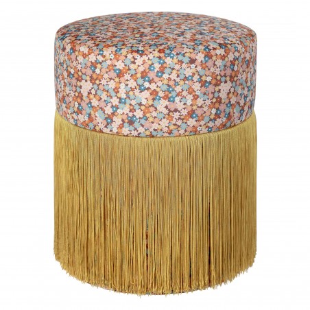 Really Nice Things Pouf Ottoman Velvet Funky