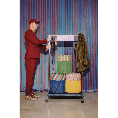 Really Nice Things Pouf Ottoman Velvet Ziggy