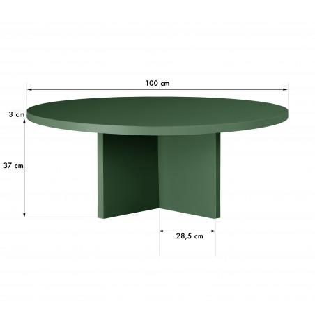Really Nice Things Round Low Table Pause Cedar
