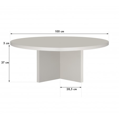 Really Nice Things Round Lower Table Pause Taupe