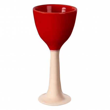 Really Nice Things Salut Red Rose Ceramic Wine Cup