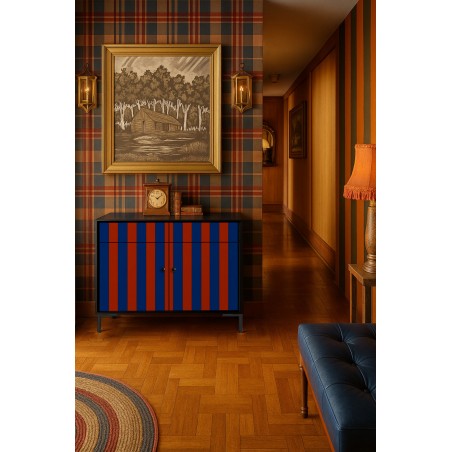 Really Nice Things Sideboard Alise Blue And Red