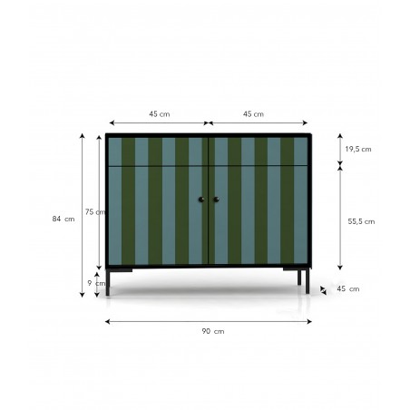 Really Nice Things Sideboard Alise Green And Blue