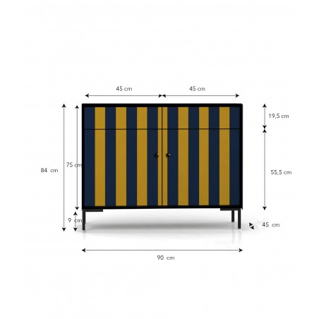 Really Nice Things Sideboard Alise Yellow And Blue