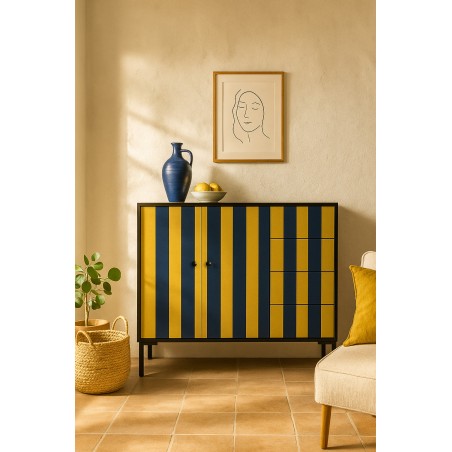 Really Nice Things Sideboard Wilma Blue And Yellow