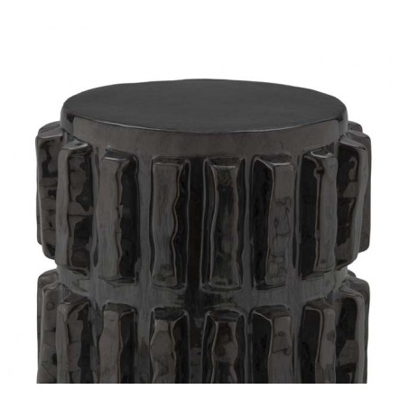 Really Nice Things Stool Black Ceramic Tomas