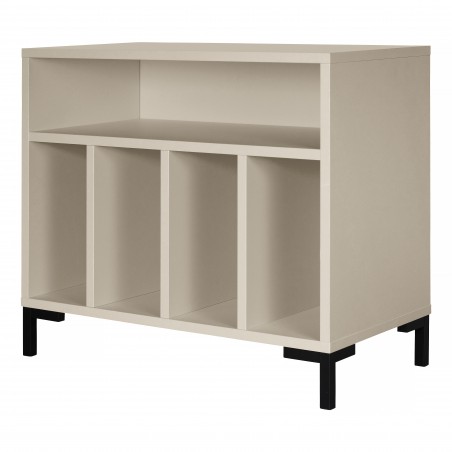 Really Nice Things Taupe Vinyl Record Cabinet