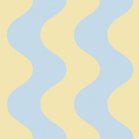 really nice things Tela Outdoor Wavy Amarillo Azul