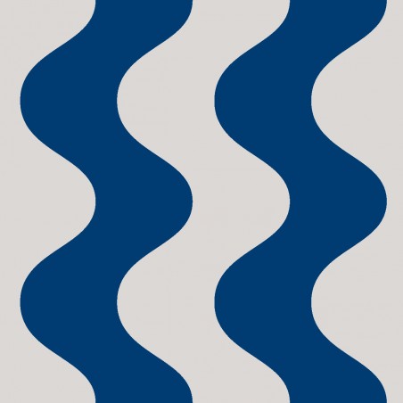 Really Nice Things Tela Outdoor Wavy Blanco Azul