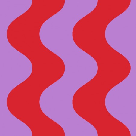 really nice things Tela Outdoor Wavy Rojo Lila