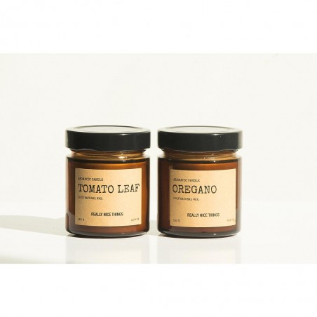 really nice things Tomato Leaf & Oregano Candle Set