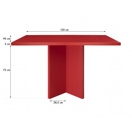Really Nice Things Rectangular Dining Table Matilda Flame