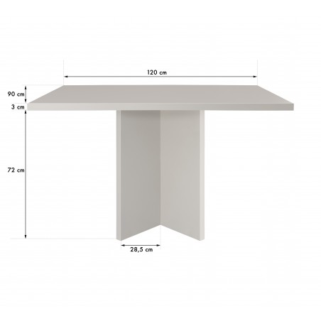 Really Nice Things Rectangular Dining Table Matilda Taupe