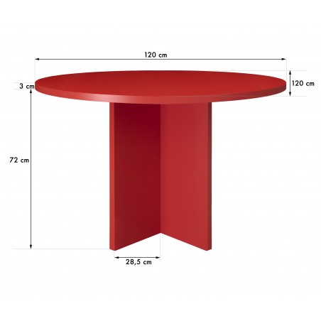Really Nice Things Round Table Dining Room Matilda Flame