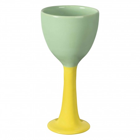 really nice things Salut Verde and Amarillo Ceramic Wine Cup