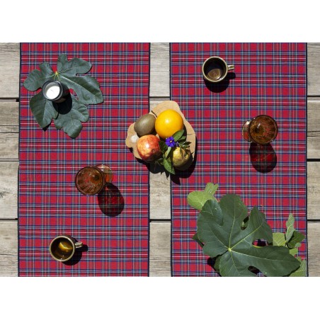 Really Nice Things Set 2 Caminos De Mesa Cottage (Red)