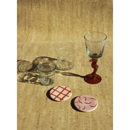 really nice things Set 2 Posavasos Ceramica (Red Chili Peppers)
