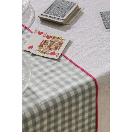 really nice things Set 2 Tablecloths Vichy Aquamarine