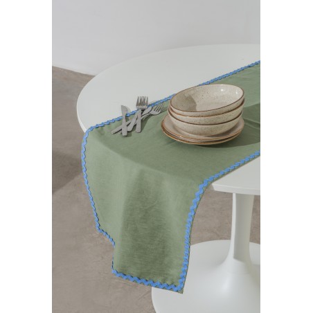 Really Nice Things Set 2 Wavy Aquamarine Table Runners
