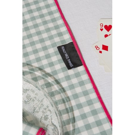 Really Nice Things Set 4 Servilletas Contrast Aguamarina