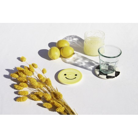 Really Nice Things Set Of 2 Ceramic Coasters (Smiley)