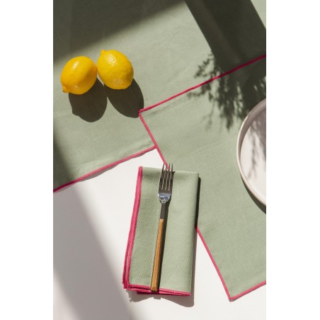 Really Nice Things Set Of 2 Contrast Edge Acqua Singles