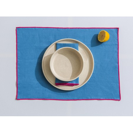 really nice things Set of 2 Contrast Edge Blue singles