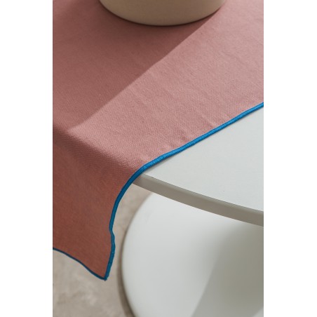 Really Nice Things Set Of 2 Contrast Edge Pink Table Runners