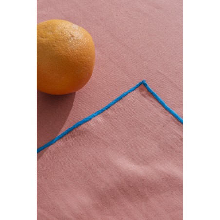 Really Nice Things Set Of 2 Contrast Edge Pink Table Runners