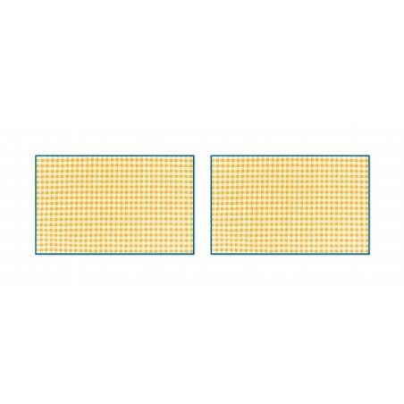 Really Nice Things Set Of 2 Individual Vichy Contrast AYellow