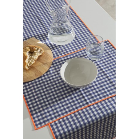 Really Nice Things Set Of 2 Individual Vichy Contrast Navy