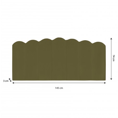 Really Nice Things Shell Headboard 135 (Verde Salvia)