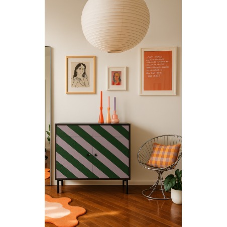 Really Nice Things Sideboard Alise Diagonal Mood Green