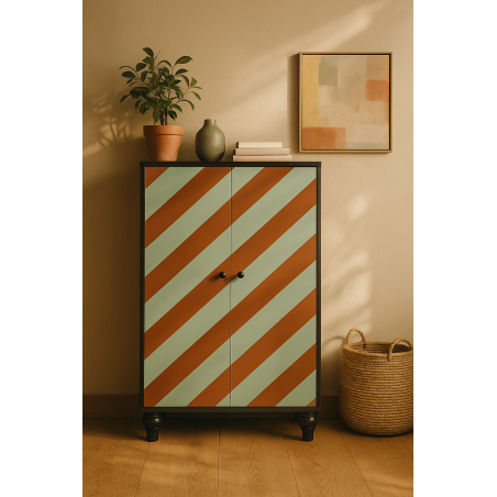 Really Nice Things Sideboard Marcus Diagonal Mood Red- Blue